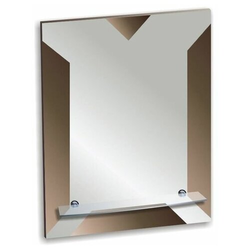 Зеркало «Шик», настенное, с полочкой, 53,5х63,5 см