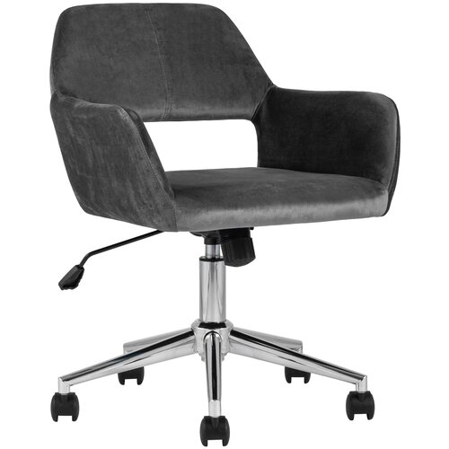 фото Кресло офисное ross велюр серый stool group
