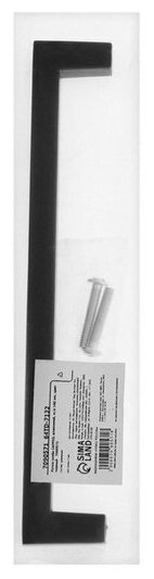 Ручка скоба SQUARE CAPPIO, алюминий, м/о 160 мм, цвет черный - фотография № 12