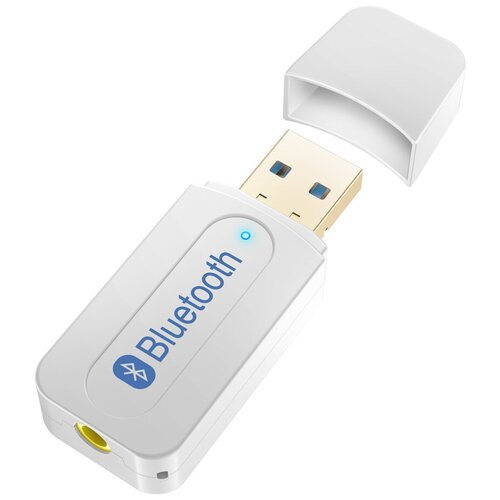 фото Ресивер bluetooth b02 (aux) white oem