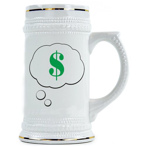 фото Пивная кружка значок доллара drabs