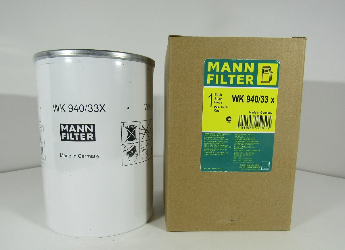 Топливный фильтр MANN-FILTER WK 940/33 x