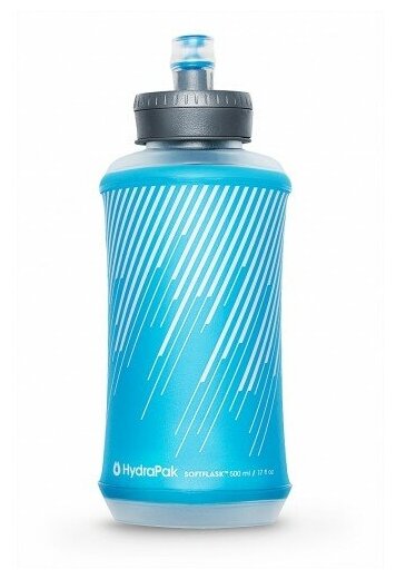 Мягкая фляга Hydrapak SoftFlask 2.0 с поилкой-клапаном Bite, 500 мл, цвет MALIBU BLUE, (B511HP)