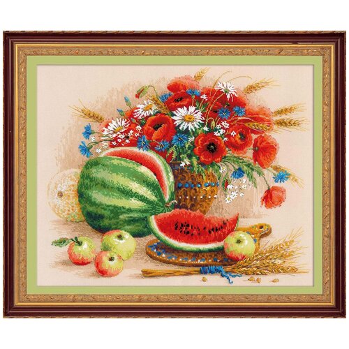 фото 100/060 набор для вышивания риолис 'натюрморт с арбузом' 50*40 см