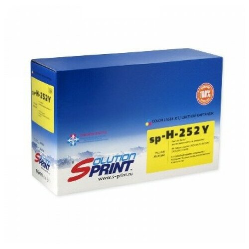 Картридж Sprint SP-H-CE252A Y картридж ce252a 504a желтый для принтера hp color lj cm3530 cm3530fs