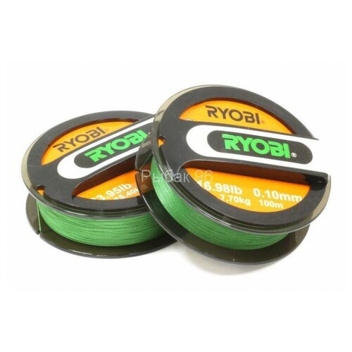 фото Леска плетеная ryobi excia green 8*pe 0.35 39.84кг 100м