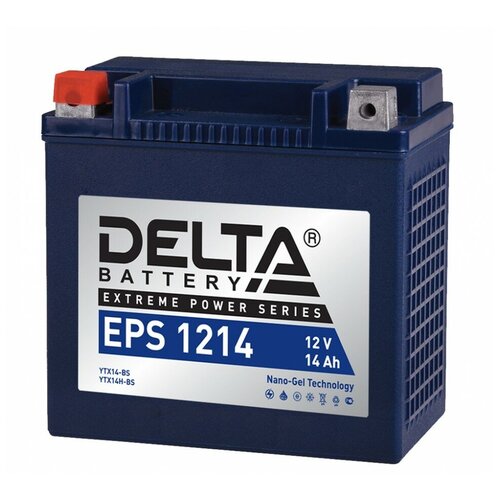 фото Delta аккумулятор delta eps 1214 12в 14ач 220cca 149x87x144 мм прямая (+-) delta battery
