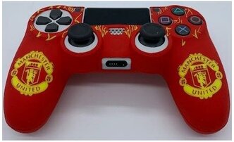 Защитный силиконовый чехол Silicon Case for Controller для геймпада Sony Dualshock 4 Wireless Controller Manchester United (Манчестер Юнайтед) (PS4)