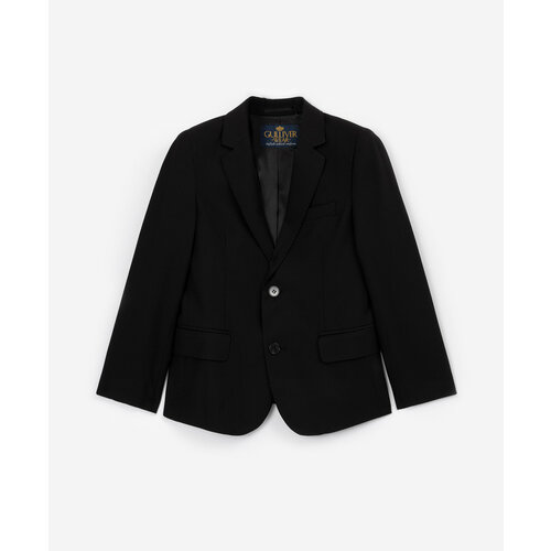 черный пиджак gulliver размер 122 60 54 модель 220gpbmc4801 Школьный пиджак Gulliver, размер 122, черный