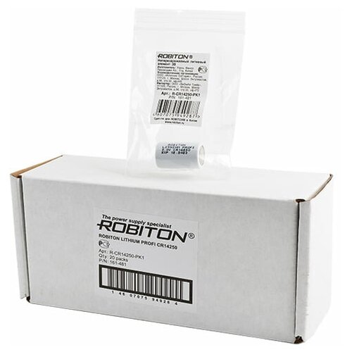 Элемент питания ROBITON PROFI CR14250 1/2AA PK1, 1шт элемент питания robiton profi cr1632 бл 5