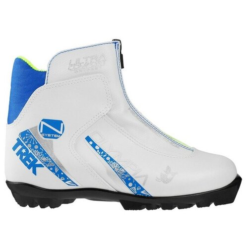 фото Ботинки лыжные trek olimpia nnn ик, цвет белый, лого синий, размер 42 нет бренда