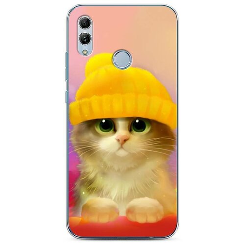 фото Силиконовый чехол "котенок в желтой шапке" на honor 10 lite / хонор 10 лайт case place