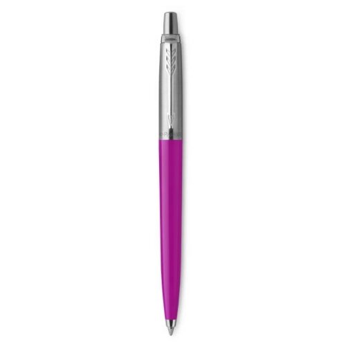 Ручка шариковая Parker Jotter Color корпус пластиковый + нержавеющая сталь, синие чернила, 1 шт.