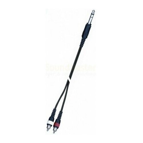 Кабель аудио 1xJack - 2xRCA QUIK LOK SX12-3K 3.0m