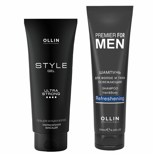 Набор для ухода за волосами OLLIN PROFESSIONAL 250+200 мл ollin шампунь для волос premier for men stimulating 250 мл