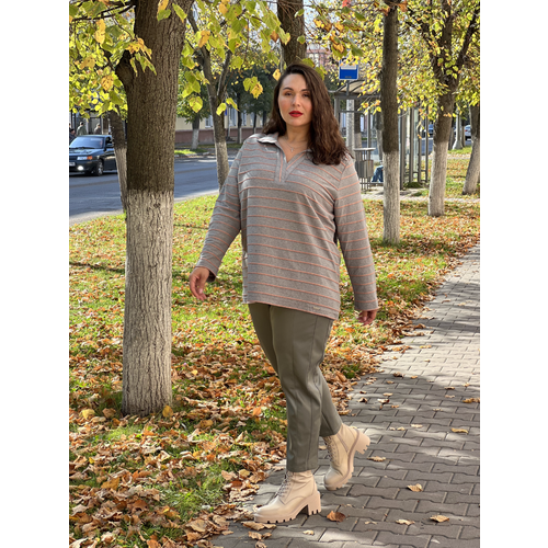 Брюки бананы , размер 62, зеленый