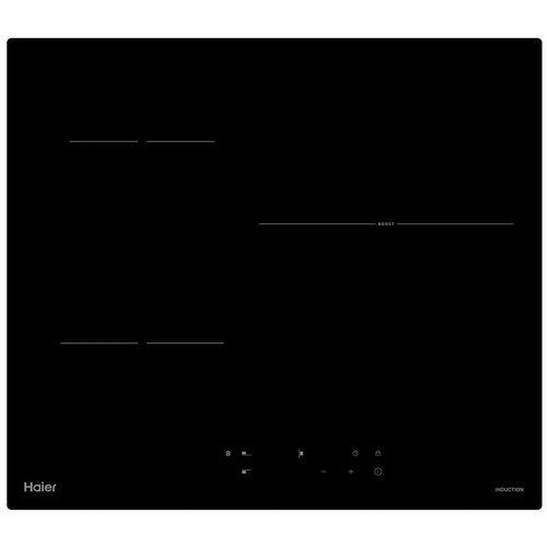 Встраиваемая электрическая варочная панель Haier HHK-Y63WTB черная — купить, цена, характеристики