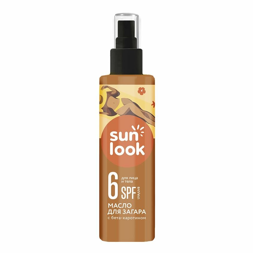 Масло для загара SUN LOOK SPF-6 190 мл