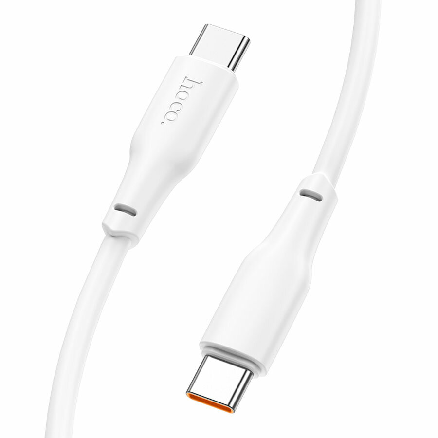 Кабель USB-C HOCO X93 Force Type-C - Type-C, 3A, 60W, 1 м, белый — фото 1