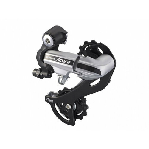 SHIMANO переключатель скоростей задний Shimano Acera M360 SGS 7/8ск, серебро задний переключатель скоростей для велосипеда shimano acera rd m360 l sgs 7 8 скоростей болт черный