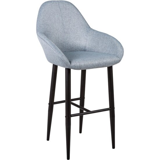 фото Кресло барное R-HOME Kent Грей/Черный