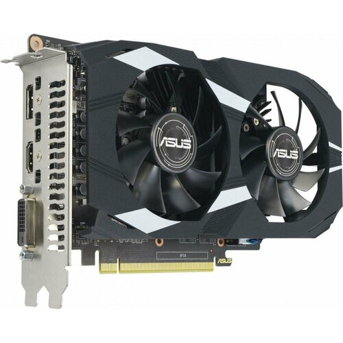 Видеокарта Asus PCI-E DUAL-GTX1650-O4GD6-P-EVO NVIDIA GeForce GTX 1650 4Gb 128bit GDDR6 162012000 DVIx1 HDMIx1 DPx1 HDCP Ret 2223000₽