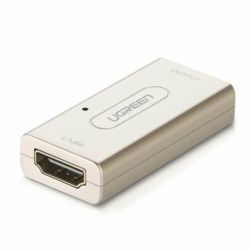 Усилитель видеосигнала UGREEN (40265) HDMI Signal Amplifier. Цвет: белый. hdmi 2 1 cable female to female adapter 30m 8k hdmi repeater amplifier signal booster hdmi extender