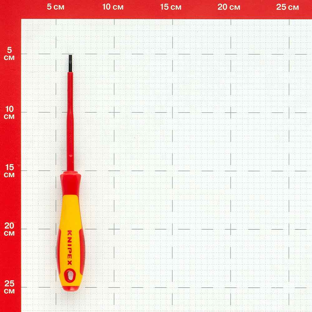 Отвертка диэлектрическая шлицевая Knipex - фото №14