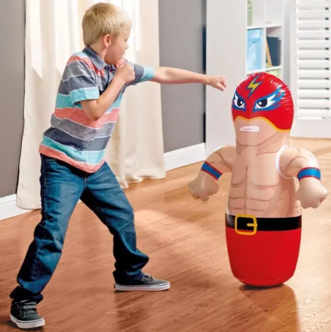 Надувная игрушка-неваляшка Intex 44672 "Рестлер" (красный) — фото 1