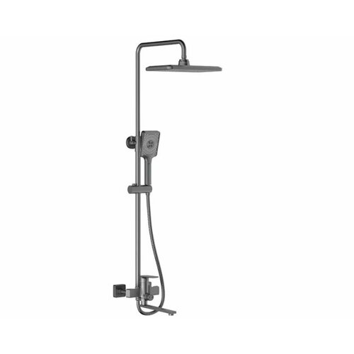 Душевая система с тропическим душем Frap F2471-9, латунь, оружейная сталь