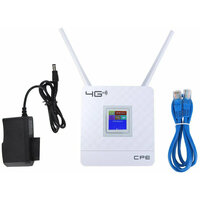 Wi-Fi-роутер с поддержкой сим-карт 4G, LTE, CPE, с двумя внешними антеннами/цветной дисплей / порт WAN/LAN / 2.4Ггц /