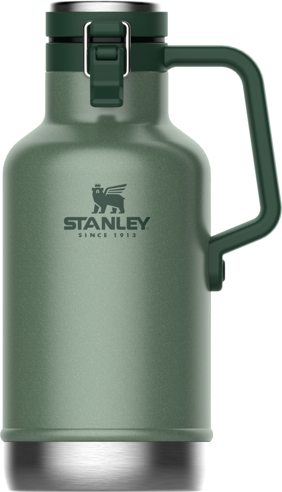 Термос для пива STANLEY (10-01941-099) Classic EASY-POUR GROWLER "темно-зеленый" 1,9л /нержавеющая сталь/с собой/в поход/в подарок/в машину/на природу/туризм/в поездку