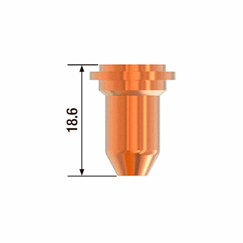 Плазменное сопло FUBAG удлинённое 0.9 мм/30-40А для горелки FB P40 и FB P60, 5 штук, FBP40-60_CT. EX-09 изоляционный диффузор fubag o ring для горелки fb p40 и fb p60 2 штуки fbp40 60 or
