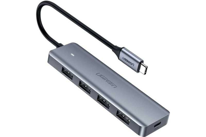 USB - Разветвитель (хаб) Ugreen CM219 (70336), 4 в 1 USB Type-C - 4xUSB 3.0