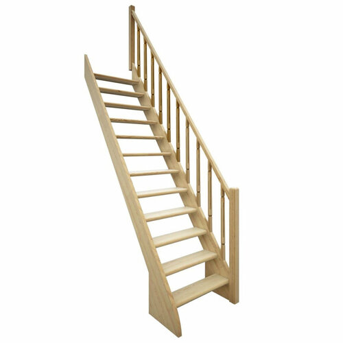 Деревянная лестница прямая ЛЕС-12 лестница прямая лм 04