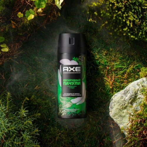 Дезодорант для мужчин AXE изумрудный пачули с нотами мяты и кедра,150мл