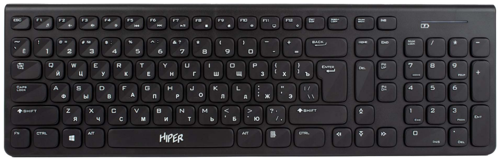 Клавиатура HIPER Black (HOKW-111)