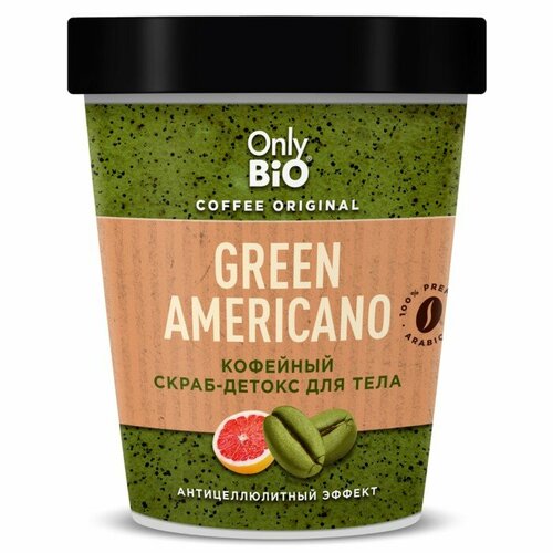 Скраб-детокс кофейный для тела Only Bio антицеллюлитный эффект 230 мл комплект из 5 шт 2365₽
