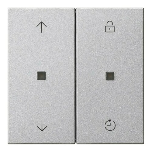 Верхняя часть радиоуправления Mem Стрелки алюминий - Интеллектуальный элемент управления из алюми Gira 4010337052289 44980₽