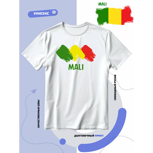 Футболка SMAIL-P флаг Мали, размер 8XL, белый