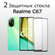 2 комплекта. Стекло защитное противоударное для Realme C67 Черная...