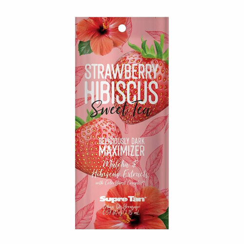 Supre Tan, Увлажняющий крем-активатор загара Strawberry Hibiscus, 15 мл