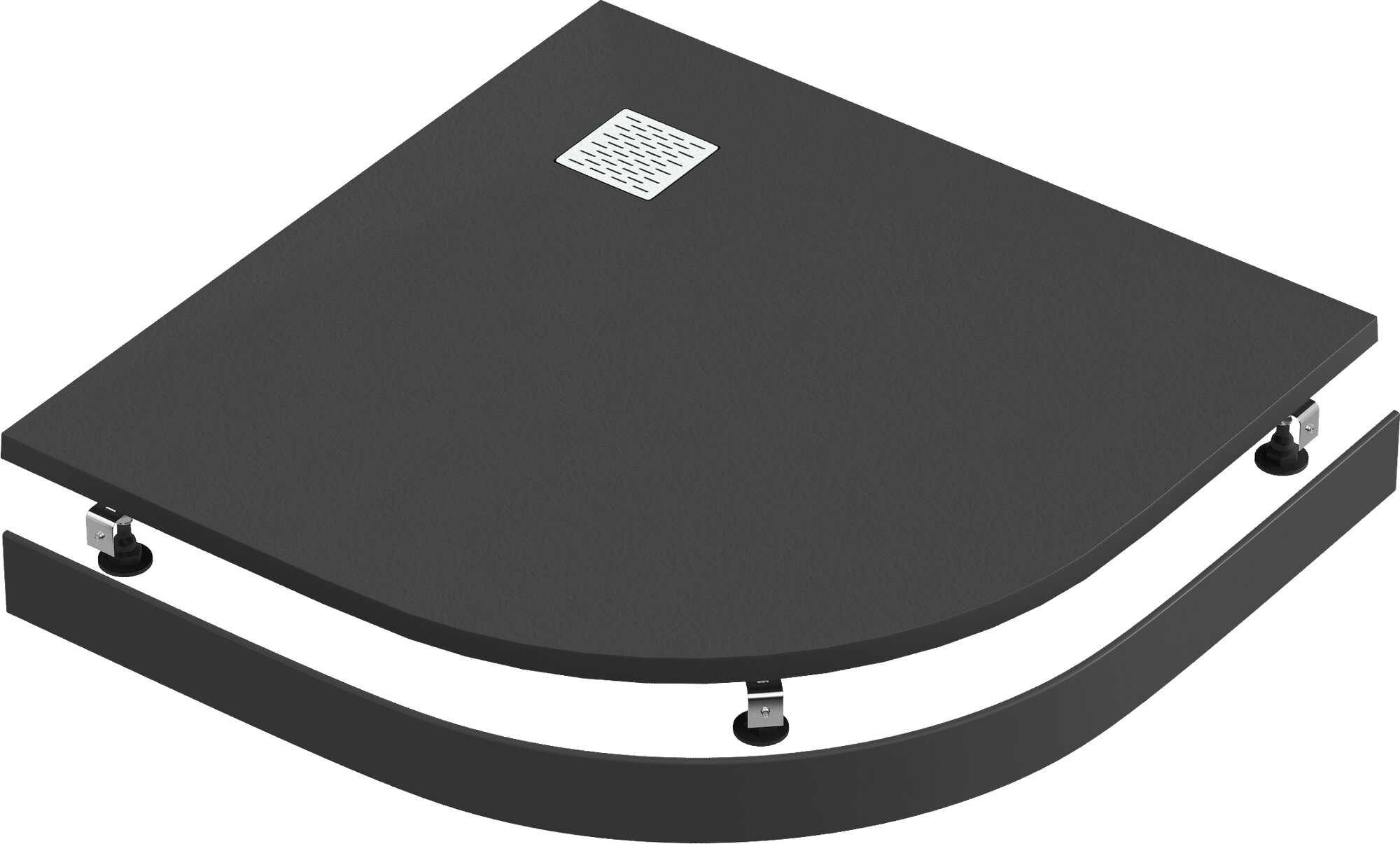 Экран для поддона Good Door ABS R 90x90 B