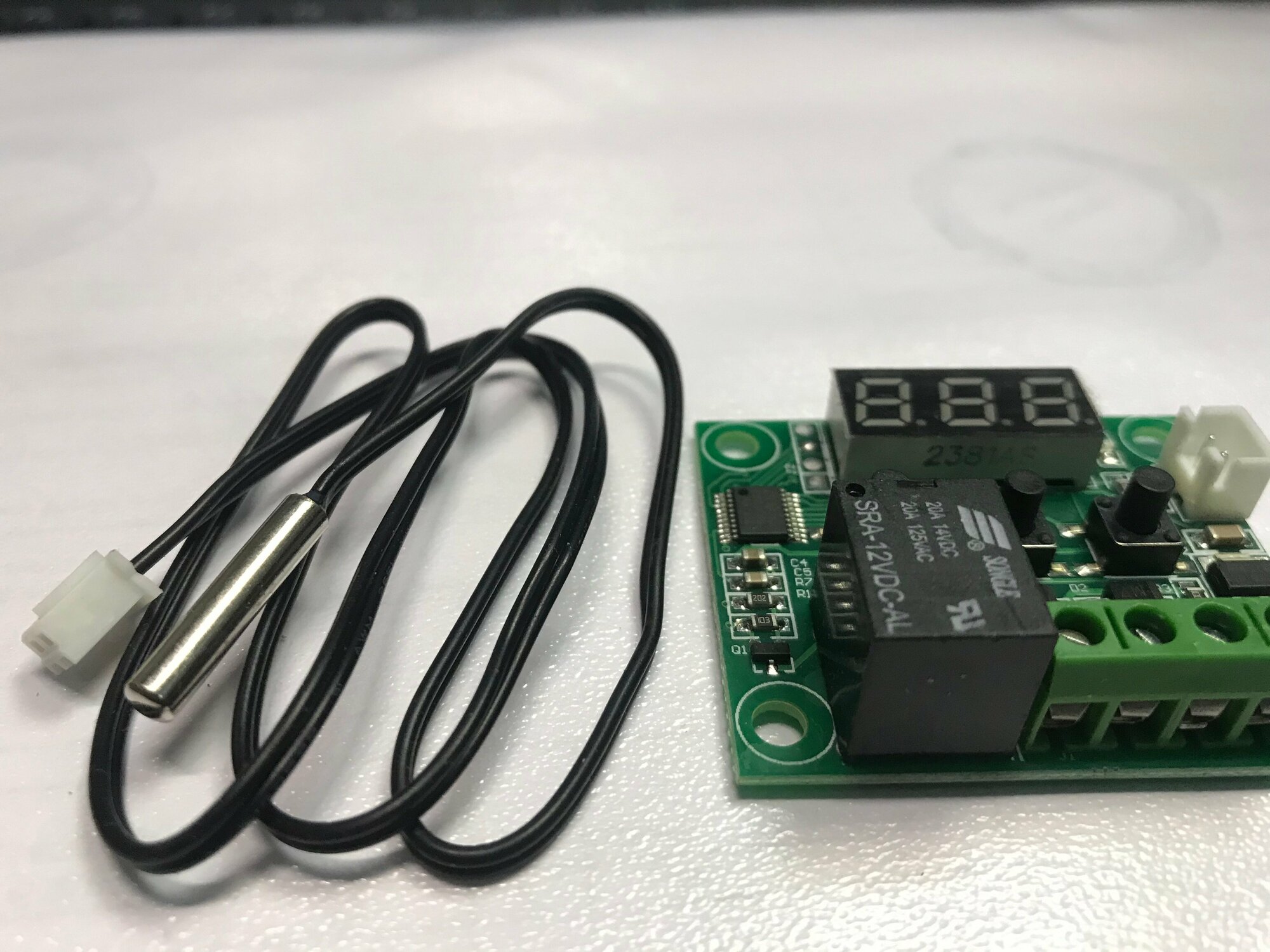 Термостат, контроль температуры, W1209 DC 12V Digital Cooling/Heating Temp Thermostat Thermometer Temperature Control On/Off Switch -50-110C