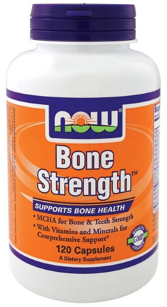 Бад Для Костей И Суставов БАД, Now Foods, BONE STRENGTH, 120 капсул, поддержка здоровья костей