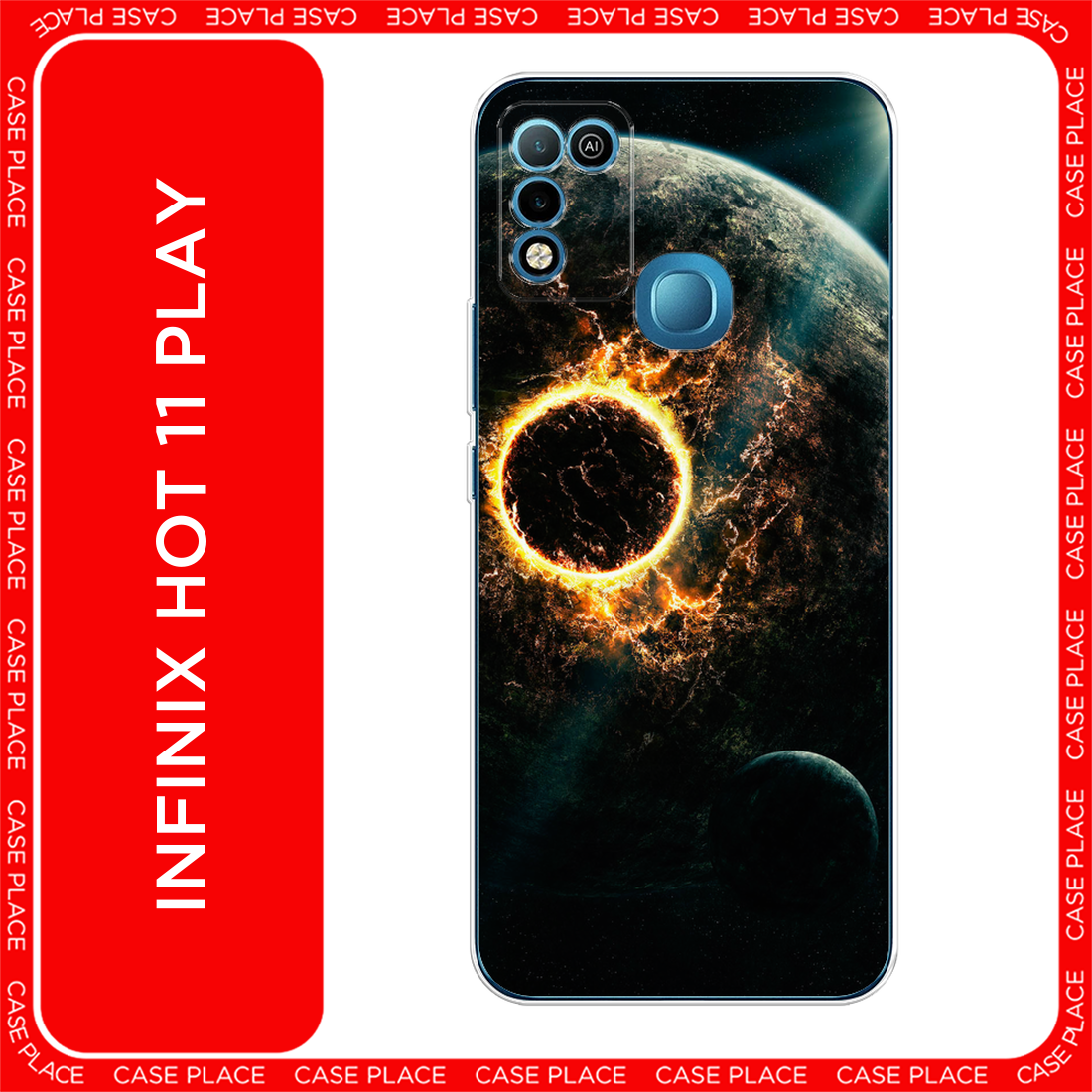 Чехол на Infinix HOT 11 Play / Инфиникс Хот 11 Плей с принтом Космос 16