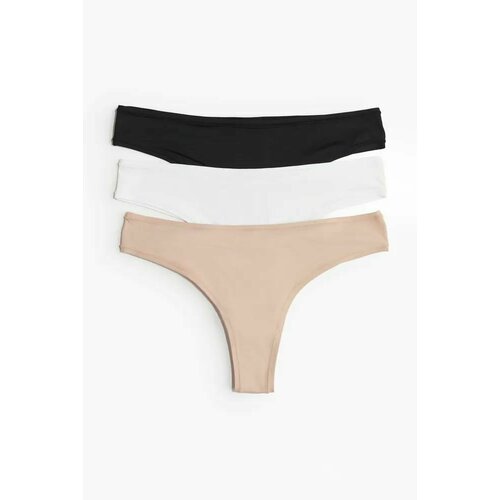 фото Трусы h&m, размер m, бежевый/белый/черный