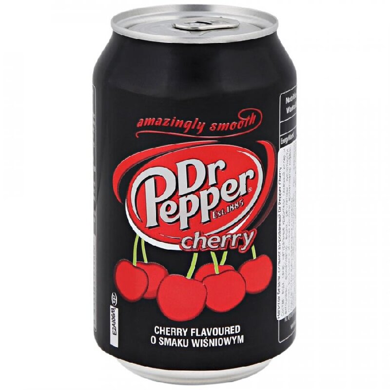 Напиток Dr. Pepper Cherry (Польша) газированный /жесть/ 0,33л