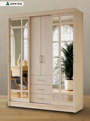 Изображение товара ARNIKA Шкаф-купе для одежды Маэстро, 60х170х220 см, цвет Ясень белый