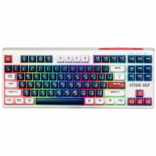 Клавиатура Defender Storm Grip GK-188 Bluetooth USB белыйсиний тип подключения беспроводная интерфейс Bluetooth USB 169000₽